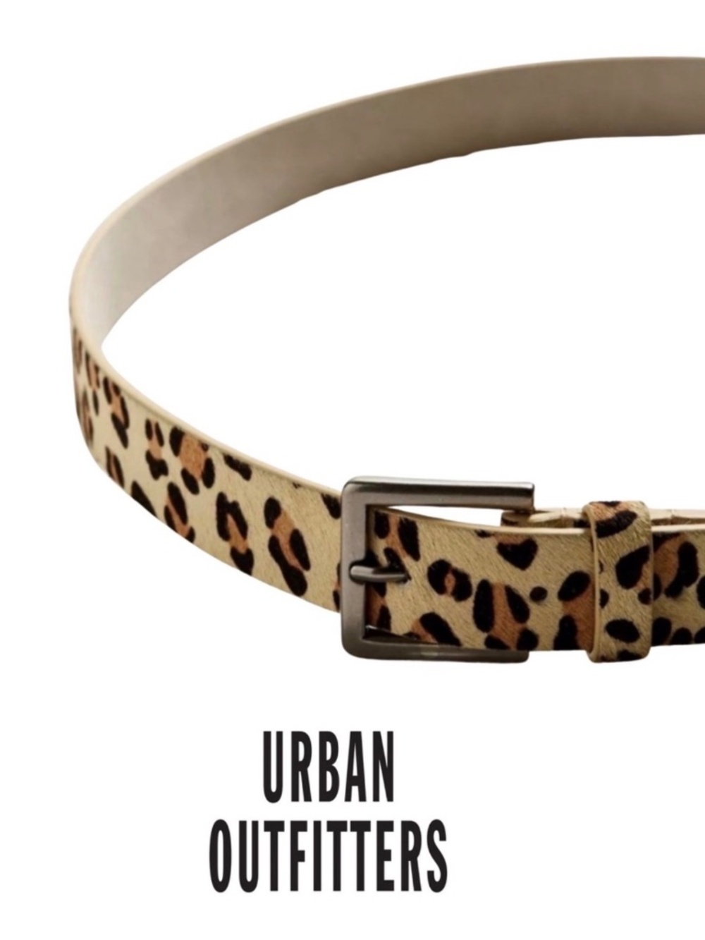 Urban Outfitters Leopard Print Belt - Unisex